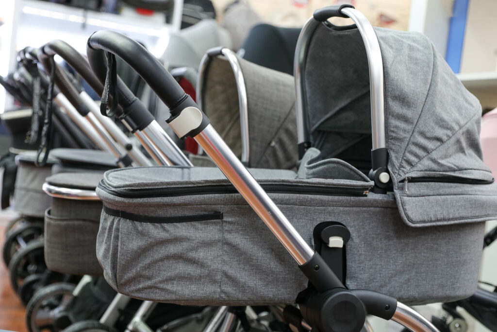 Strollers donated for pregnant women needing free baby items at Alternative Care Center in Battle Creek.